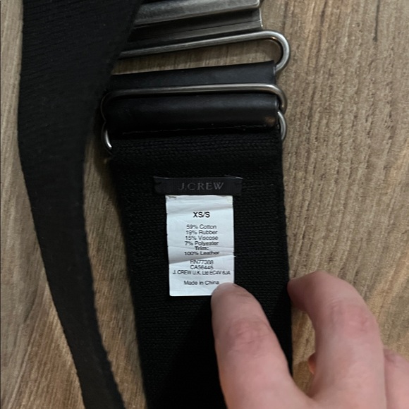 J.Crew Women’s Black Belt Size XS/S - Picture 2 of 3